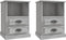vidaXL - Nachtkastjes - 2 - st - 43x36x60 - cm - grijs - sonoma - eikenkleurig