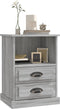 vidaXL - Nachtkastjes - 2 - st - 43x36x60 - cm - grijs - sonoma - eikenkleurig