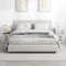 vidaXL - Nachtkastjes - 2 - st - 43x36x60 - cm - hoogglans - wit