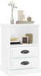 vidaXL - Nachtkastjes - 2 - st - 43x36x60 - cm - hoogglans - wit