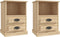 vidaXL - Nachtkastjes - 2 - st - 43x36x60 - cm - sonoma - eikenkleurig