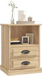 vidaXL - Nachtkastjes - 2 - st - 43x36x60 - cm - sonoma - eikenkleurig