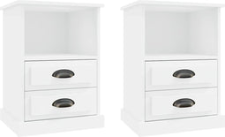 vidaXL - Nachtkastjes - 2 - st - 43x36x60 - cm - wit
