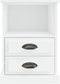 vidaXL - Nachtkastjes - 2 - st - 43x36x60 - cm - wit