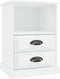 vidaXL - Nachtkastjes - 2 - st - 43x36x60 - cm - wit