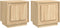 vidaXL - Nachtkastjes - 2 - st - 44x35x45 - cm - bewerkt - hout - sonoma - eikenkleurig