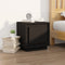 vidaXL - Nachtkastjes - 2 - st - 44x35x45 - cm - bewerkt - hout - zwart