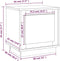 vidaXL - Nachtkastjes - 2 - st - 44x35x45 - cm - bewerkt - hout - zwart