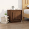 vidaXL - Nachtkastjes - 2 - st - 44x35x45 - cm - bewerkt - hout - bruin - eikenkleur