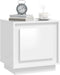vidaXL - Nachtkastjes - 2 - st - 44x35x45 - cm - bewerkt - hout - hoogglans - wit