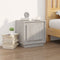 vidaXL - Nachtkastjes - 2 - st - 44x35x45 - cm - bewerkt - hout - grijs - sonoma - eiken