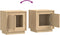 vidaXL - Nachtkastjes - 2 - st - 44x35x45 - cm - bewerkt - hout - sonoma - eikenkleurig