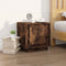 vidaXL - Nachtkastjes - 2 - st - 44x35x45 - cm - bewerkt - hout - gerookt - eikenkleurig