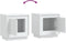 vidaXL - Nachtkastjes - 2 - st - 44x35x45 - cm - bewerkt - hout - wit