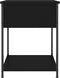 vidaXL - Nachtkastjes - 2 - st - 44x45x58 - cm - bewerkt - hout - zwart