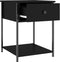vidaXL - Nachtkastjes - 2 - st - 44x45x58 - cm - bewerkt - hout - zwart