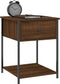 vidaXL - Nachtkastjes - 2 - st - 44x45x58 - cm - bewerkt - hout - bruin - eikenkleur