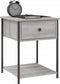 vidaXL - Nachtkastjes - 2 - st - 44x45x58 - cm - bewerkt - hout - grijs - sonoma - eiken