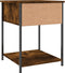 vidaXL - Nachtkastjes - 2 - st - 44x45x58 - cm - bewerkt - hout - gerookt - eikenkleurig