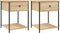 vidaXL - Nachtkastjes - 2 - st - 44x45x58 - cm - sonoma - eikenkleurig