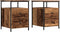 vidaXL - Nachtkastjes - 2 - st - 44x45x60 - cm - bewerkt - hout - oud - houtkleurig