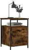 vidaXL - Nachtkastjes - 2 - st - 44x45x60 - cm - bewerkt - hout - gerookt - eikenkleurig