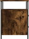 vidaXL - Nachtkastjes - 2 - st - 44x45x60 - cm - bewerkt - hout - gerookt - eikenkleurig