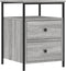 vidaXL - Nachtkastjes - 2 - st - 44x45x60 - cm - bewerkt - hout - grijs - sonoma - eiken