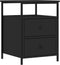 vidaXL - Nachtkastjes - 2 - st - 44x45x60 - cm - bewerkt - hout - zwart