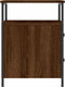 vidaXL - Nachtkastjes - 2 - st - 44x45x60 - cm - bewerkt - hout - bruin - eikenkleur