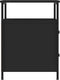 vidaXL - Nachtkastjes - 2 - st - 44x45x60 - cm - bewerkt - hout - zwart