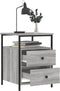 vidaXL - Nachtkastjes - 2 - st - 44x45x60 - cm - bewerkt - hout - grijs - sonoma - eiken