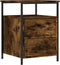 vidaXL - Nachtkastjes - 2 - st - 44x45x60 - cm - bewerkt - hout - gerookt - eikenkleurig