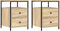 vidaXL - Nachtkastjes - 2 - st - 44x45x60 - cm - sonoma - eikenkleurig