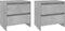 vidaXL - Nachtkastjes - 2 - st - 45x34,5x44,5 - cm - bewerkt - hout - betongrijs