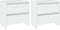 vidaXL - Nachtkastjes - 2 - st - 45x34,5x44,5 - cm - bewerkt - hout - wit