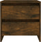 vidaXL - Nachtkastjes - 2 - st - 45x34,5x44,5 - cm - bewerkt - hout - gerookt - eiken