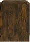 vidaXL - Nachtkastjes - 2 - st - 45x34,5x44,5 - cm - bewerkt - hout - gerookt - eiken
