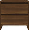 vidaXL - Nachtkastjes - 2 - st - 45x34,5x44,5 - cm - bewerkt - hout - bruin - eikenkleur