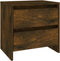 vidaXL - Nachtkastjes - 2 - st - 45x34,5x44,5 - cm - bewerkt - hout - gerookt - eiken