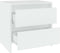 vidaXL - Nachtkastjes - 2 - st - 45x34,5x44,5 - cm - bewerkt - hout - wit