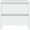 vidaXL - Nachtkastjes - 2 - st - 45x34,5x44,5 - cm - bewerkt - hout - wit