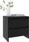 vidaXL - Nachtkastjes - 2 - st - 45x34,5x44,5 - cm - bewerkt - hout - zwart