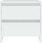 vidaXL - Nachtkastjes - 2 - st - 45x34,5x44,5 - cm - bewerkt - hout - wit