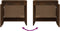 vidaXL - Nachtkastjes - 2 - st - 45x34x44,5 - cm - bewerkt - hout - gerookt - eikenkleur
