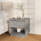 vidaXL - Nachtkastjes - 2 - st - 45x34x44 - cm - bewerkt - hout - betongrijs