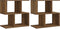 vidaXL - Nachtkastjes - 2 - st - 50x30x51,5 - cm - bewerkt - hout - bruin - eikenkleur
