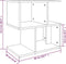 vidaXL - Nachtkastjes - 2 - st - 50x30x51,5 - cm - bewerkt - hout - bruin - eikenkleur