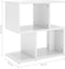 vidaXL - Nachtkastjes - 2 - st - 50x30x51,5 - cm - bewerkt - hout - hoogglans - wit