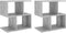 vidaXL - Nachtkastjes - 2 - st - 50x30x51,5 - cm - bewerkt - hout - betongrijs